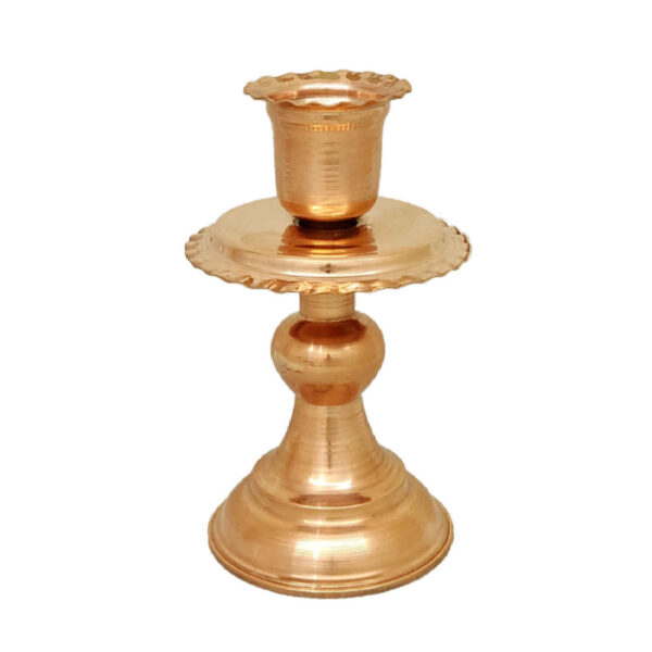 Handcrafted Copper Candlestick - Inspired by Persian Art
