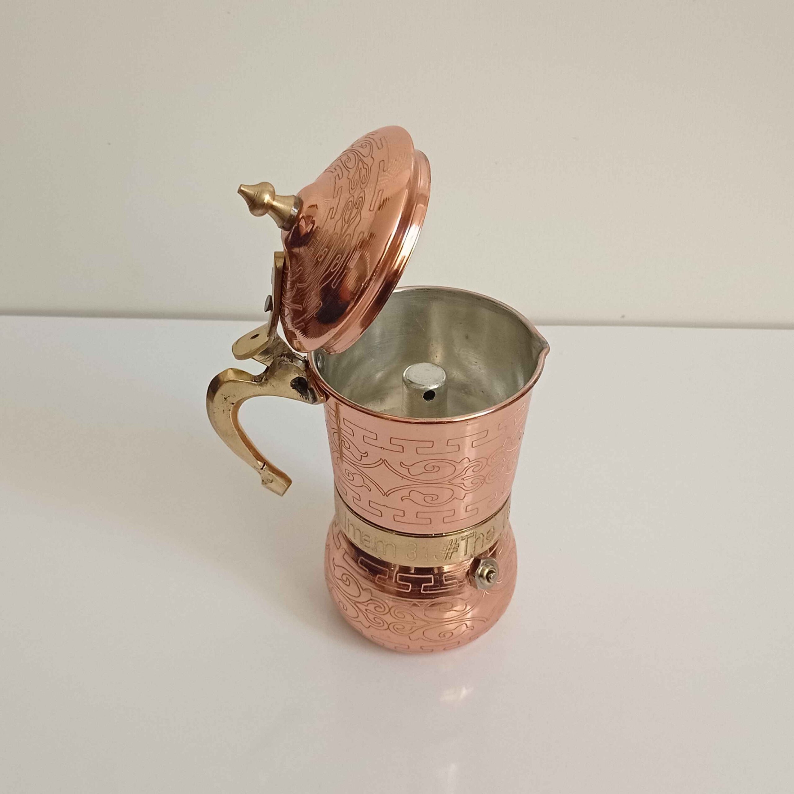Handcrafted Copper Moka Pot for Authentic Espresso