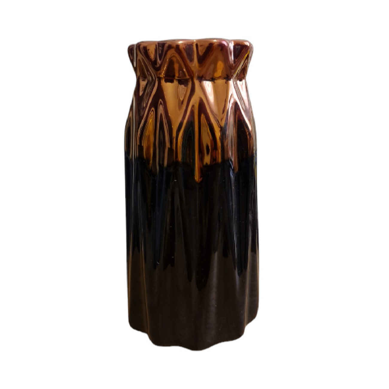 Handcrafted Decorative Persian Pottery Vase Cylindrical Model