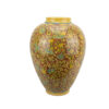 Handcrafted Decorative Persian Pottery Vase with Floral and Bird Design