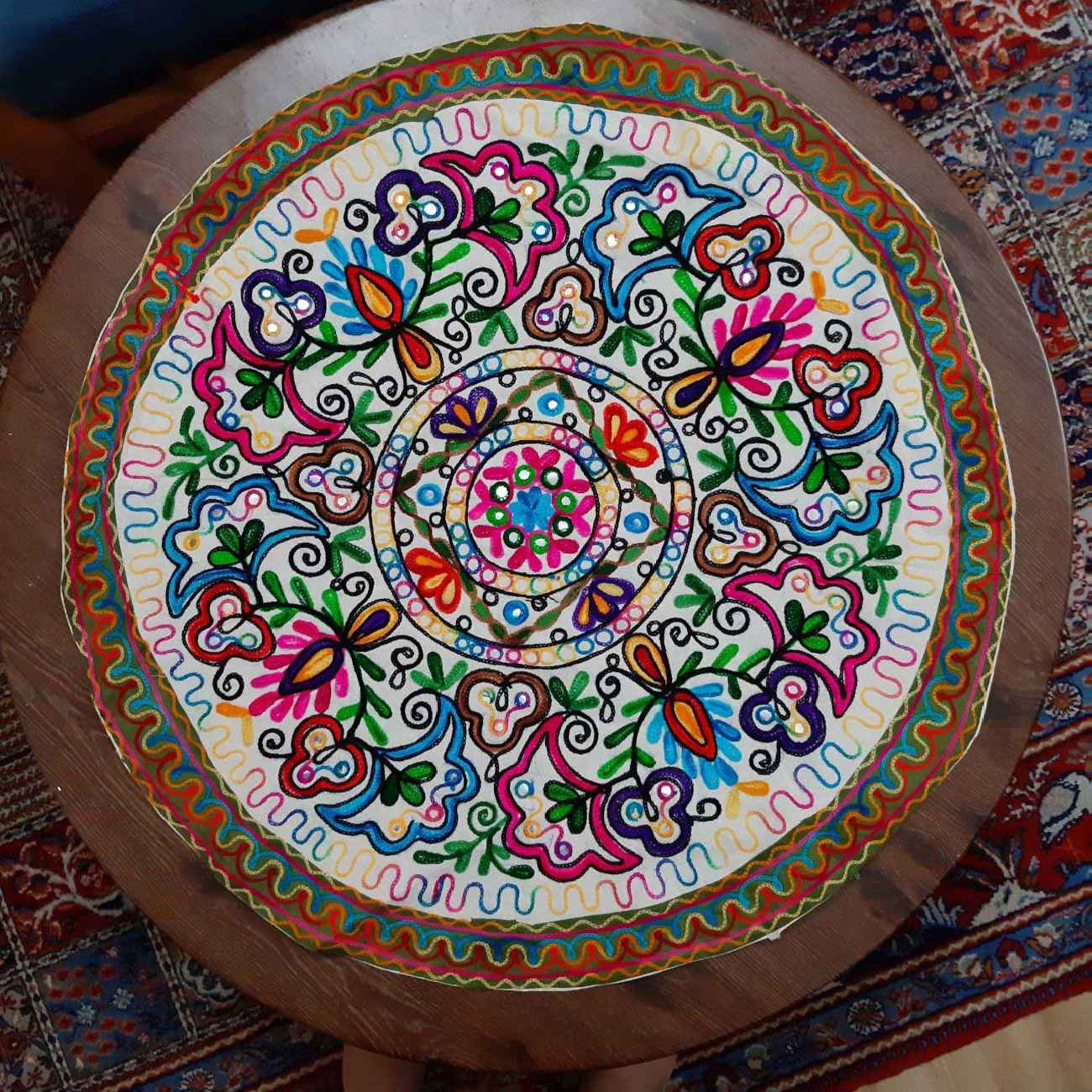 Handcrafted Embroidered Tablecloth – Perfect Decor for Your Dining Table & Gift for Housewarming