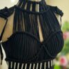Handcrafted Macrame Dress – Crop Top & Skirt Perfect for Summer Outdoor Celebration