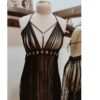 Handcrafted Macrame Dress – Perfect for Beachside Walk in Black
