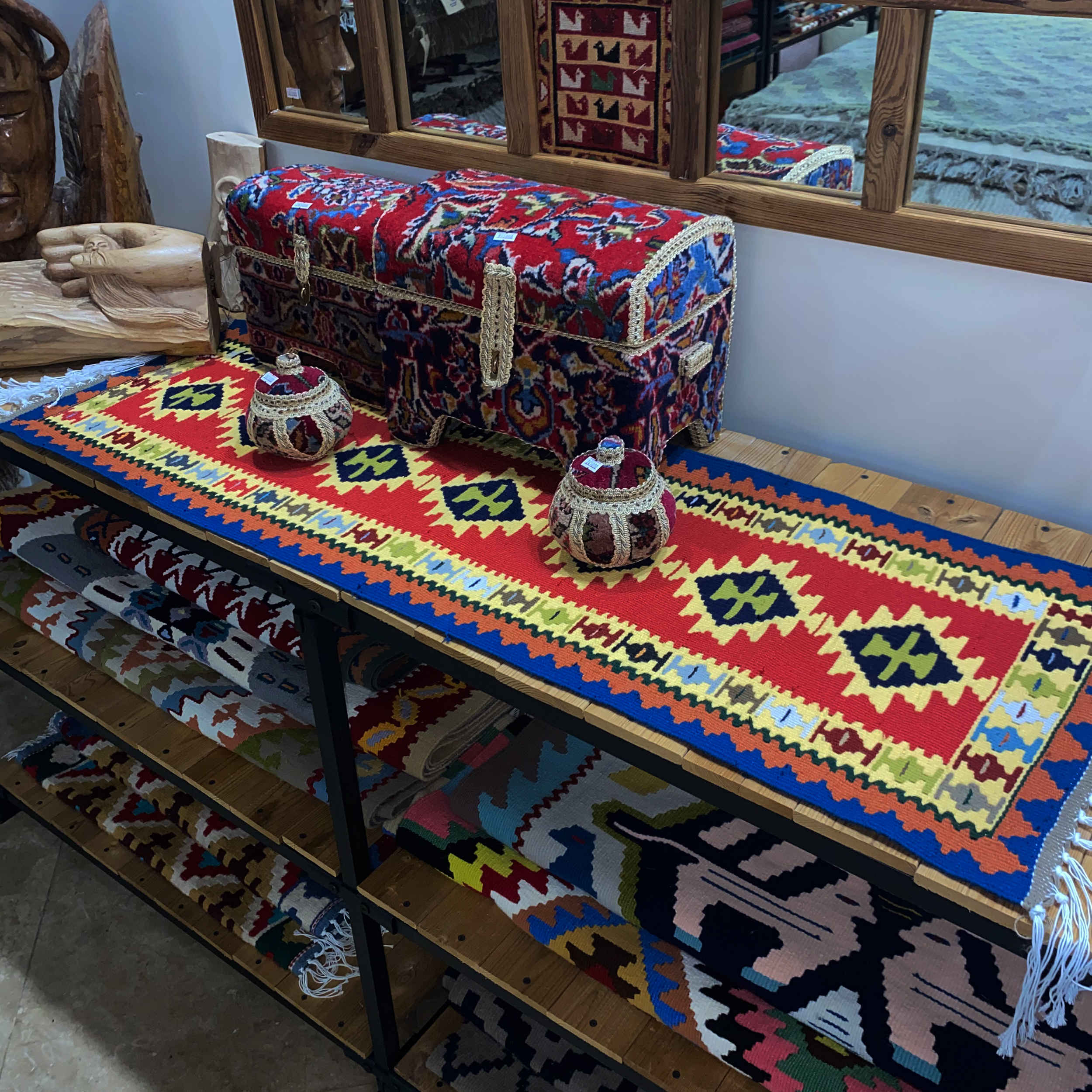 Handcrafted Qashqai Style Persian Rug Table Runner – Rich in Heritage and Craftsmanship