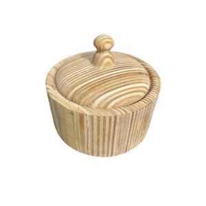 Handcrafted Wooden Sugar Bowl – A Natural Touch for Your Kitchen