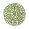 Handmade Crochet Tablecloth with Leaf Design Chic & Lux in Green