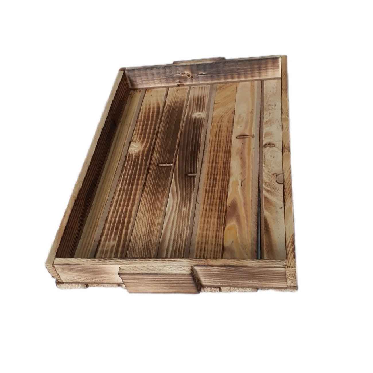 Handmade Wooden Serving Trays with Handles (Set of 2)
