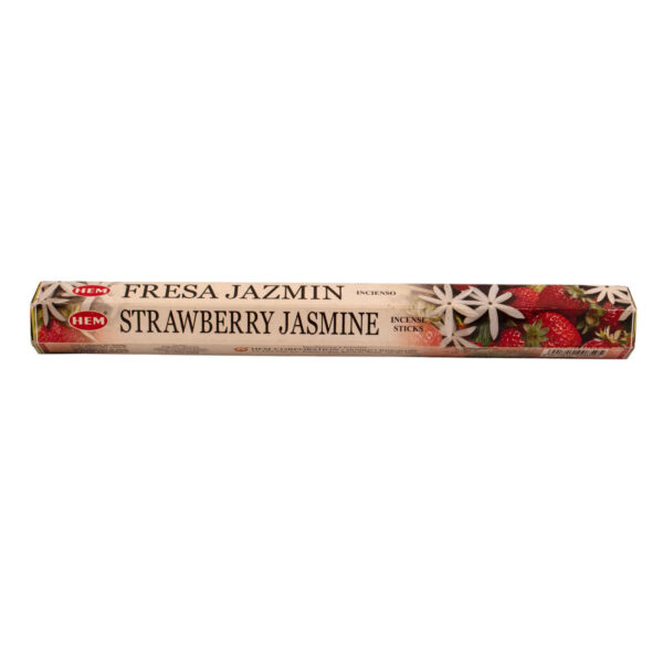 Hem Incense Sticks - Jasmine and Strawberry Soothing Aromas (4 Packs of 20)