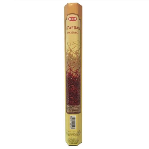 Hem Saffron Incense Sticks - Warm & Sweet for Tranquil Moments (4 Packs of 20)