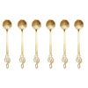 Ice Cream Spoon Set of 6 with Floral Motif – A Perfect Addition to Your Dessert Table