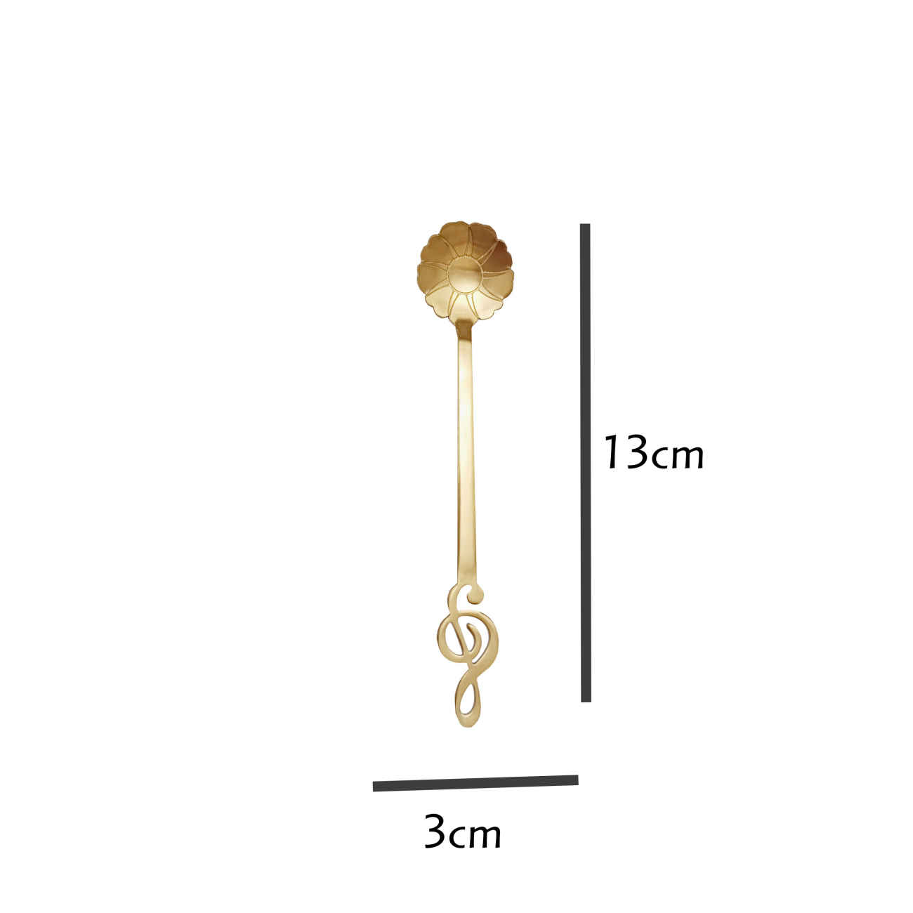 Ice Cream Spoon Set of 6 with Floral Motif – A Perfect Addition to Your Dessert Table