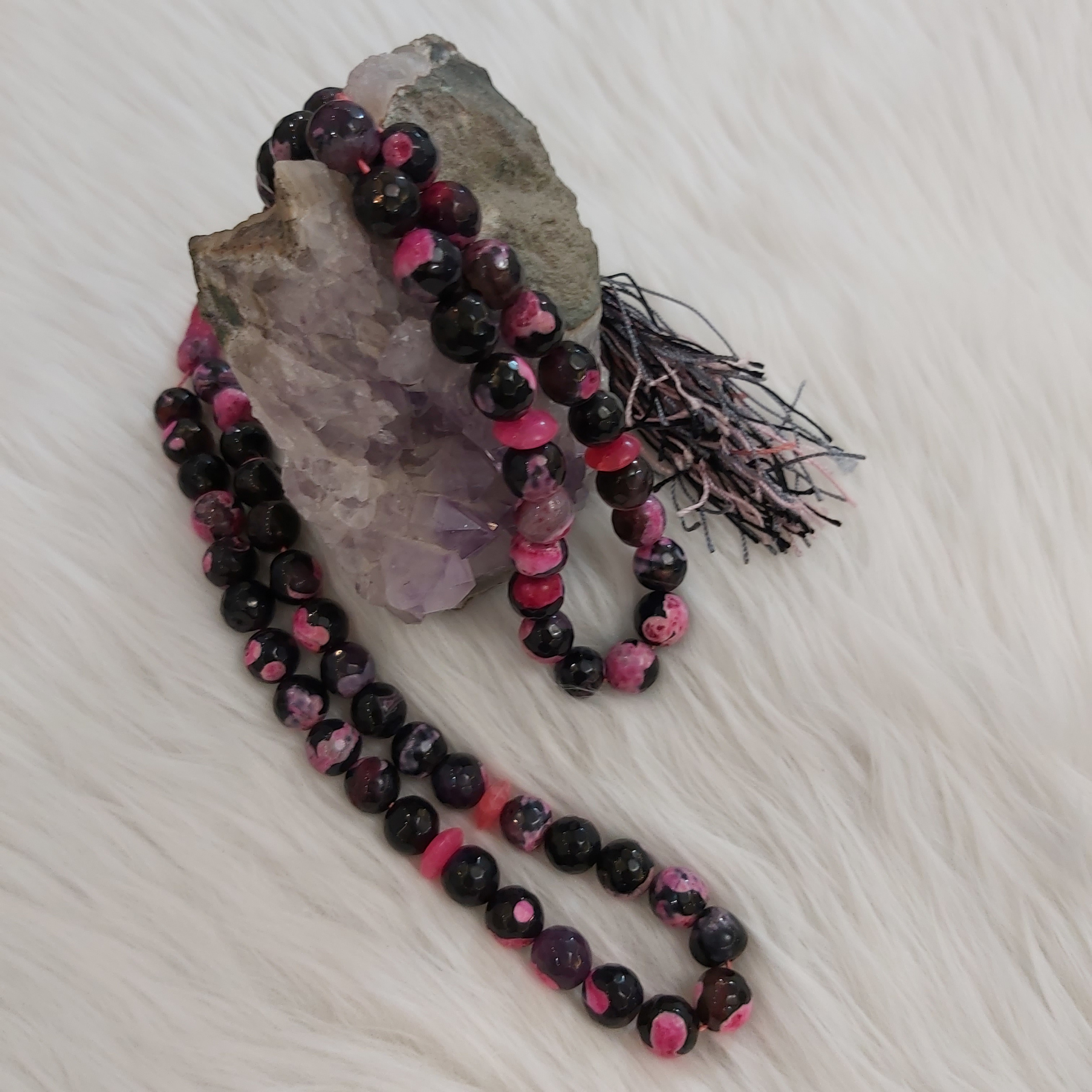 Islamic Madagascar Agate Rosary Crafted with 33 Prayer Beads Misbaha