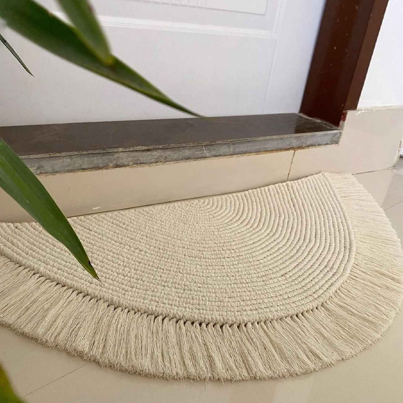 Persian Handmade Macrame Floor Rug for Boho Aesthetic in Any Room