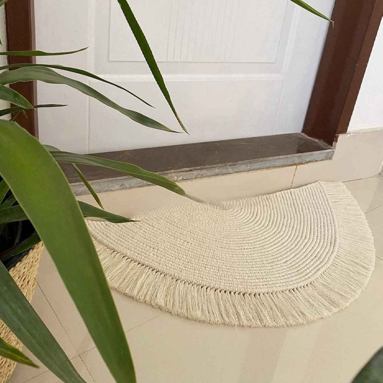 Persian Handmade Macrame Floor Rug for Boho Aesthetic in Any Room