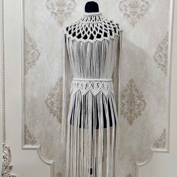 Luxury Macrame Dress with Artisan Knotted Details for Unmatched Style and Comfort