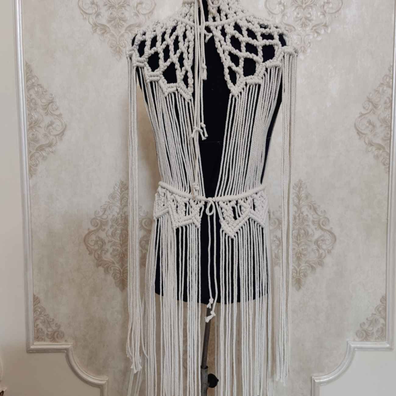 Luxury Macrame Dress with Artisan Knotted Details for Unmatched Style and Comfort