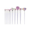 Magical Twist Makeup Brush Set – Rainbow Bristles, 10-Piece