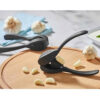 Manual Garlic Press Black Metal - Sturdy and Durable