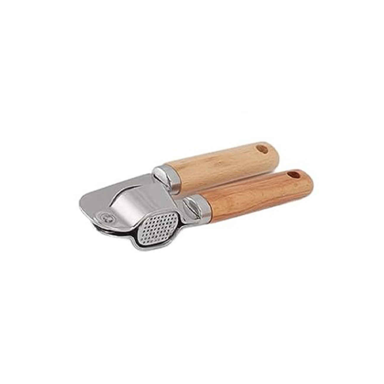 Manual Garlic Press with Wooden Handle – Chic & Durable