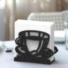 Metal Tissue Paper Holder – Stylish & Ideal for Living Room with Cup Design