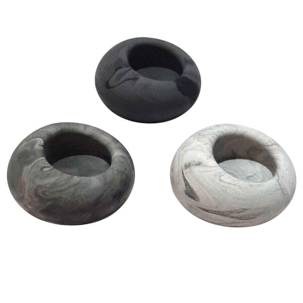 Minimalist Concrete Candle Holder - Simple & Durable, Set of 3