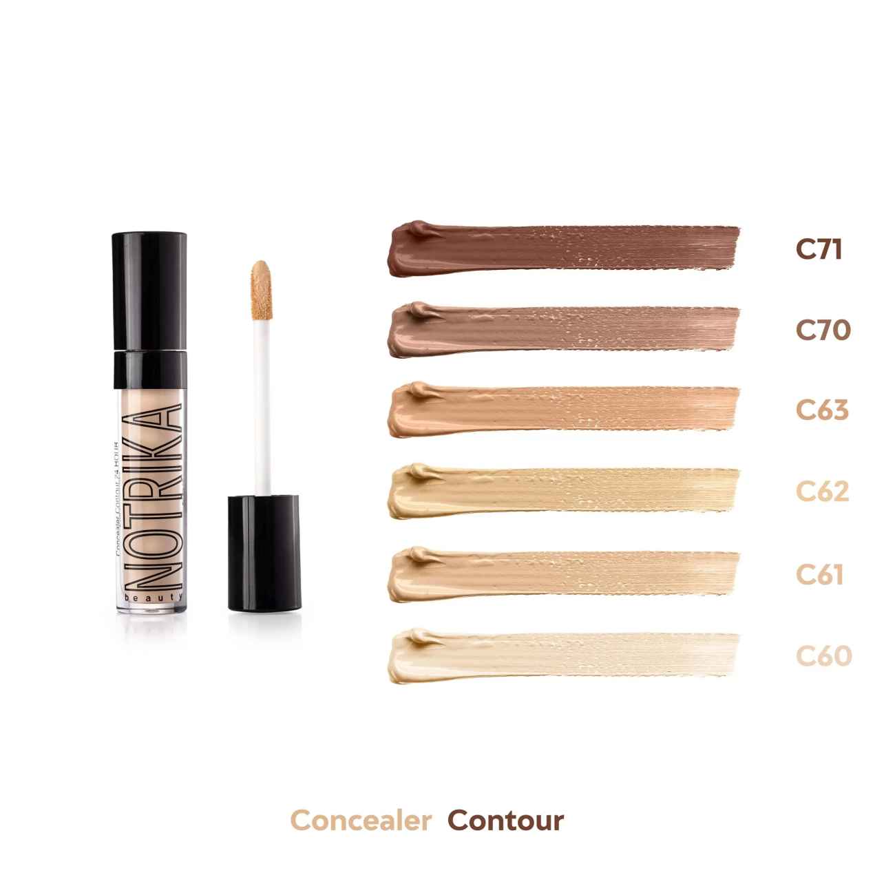 Notrika Concealer – Full Coverage and Natural Look No. C61 (Pack of 2)