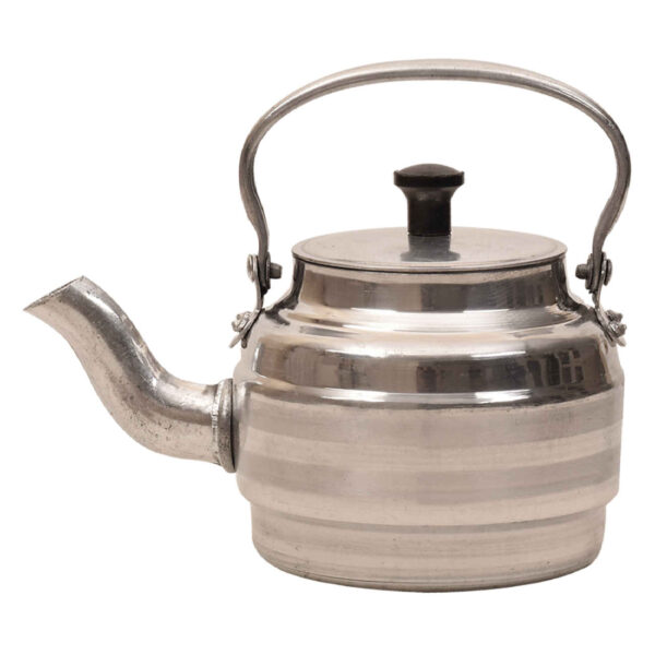 Persian Aluminium Kettle - Ideal for Camping & Outgoing in Silver
