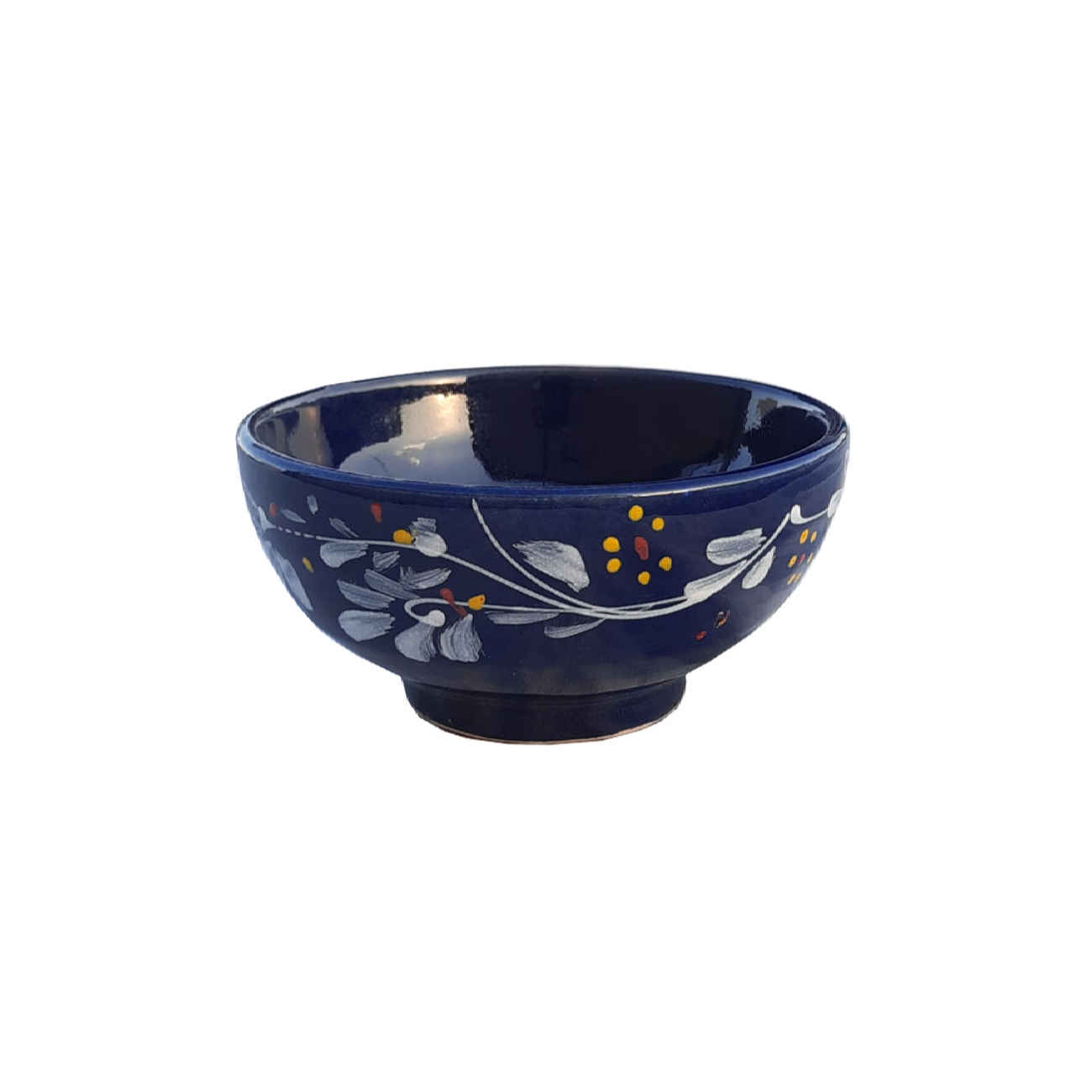 Artistic Pottery Bowl – For Serving Yogurt, Soup, Ash, Noodles, Ice Cream | Blue (Set of 6)