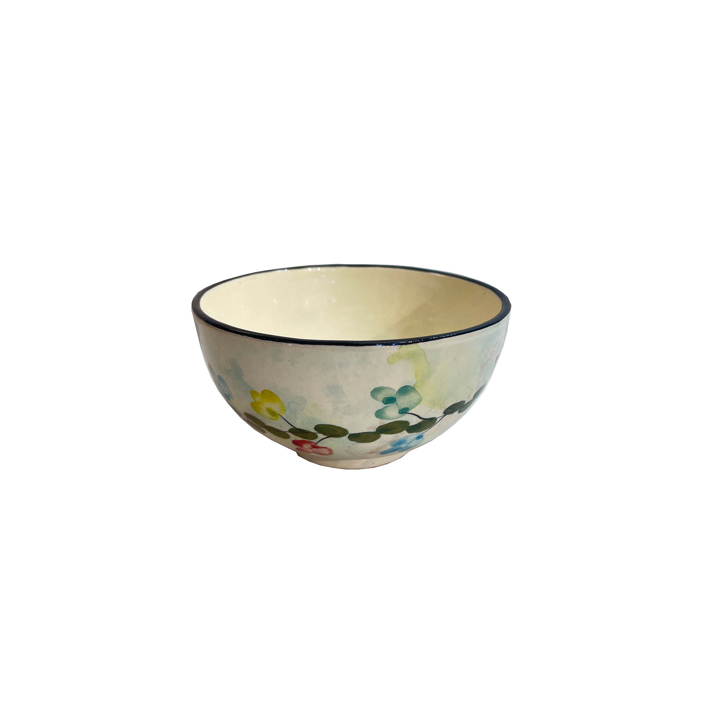 Artistic Pottery Bowl – For Serving Yogurt, Soup, Ash, Noodles, Ice Cream | White (Set of 6)