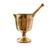 Persian Brass Mortar & Pestle with Stand, Saffron Grinder Model