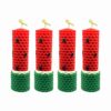Watermelon Candle Set – Small Model (4-Pack), Suitable for Yalda Night