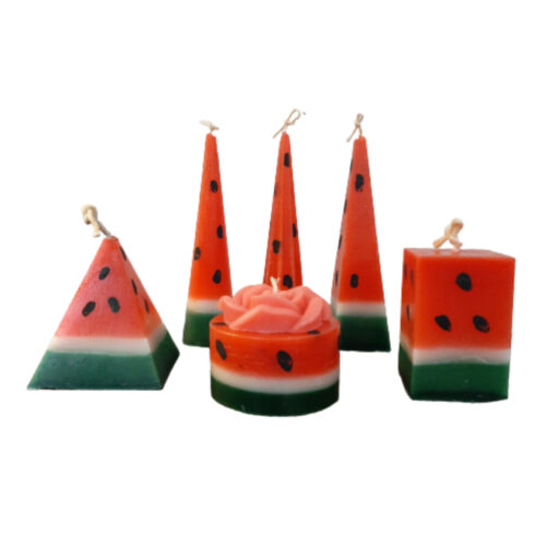 Watermelon Candle Set – Small Model (6-Pack), Ideal for Shabe Yalda