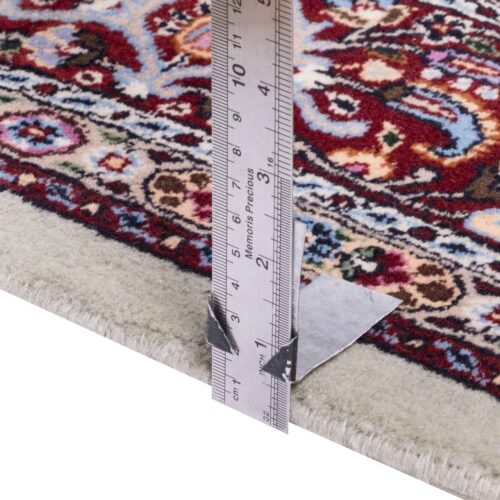 Persian Carpet in Silk & Wool Original Hand-Knotted in Birjand Riz Mahi