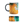 Persian Ceramic Coffee Mug - Heat Sensitive with Poetic Design: Love Means Ecstasy and Madness