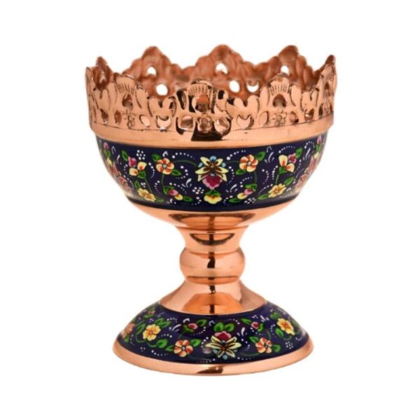 Persian Copper Decorative Bowl - Traditional and Modern with Floral Design