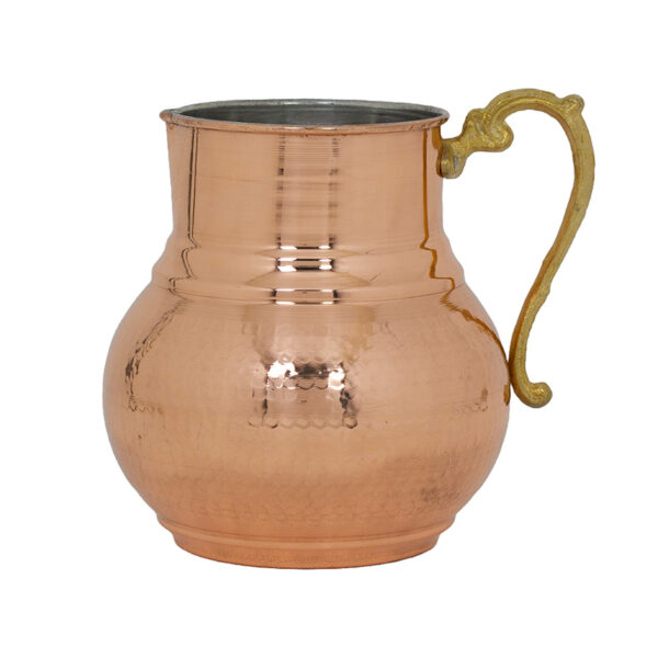 Persian Copper Pitcher Handmade & Hammered Model Zakaria
