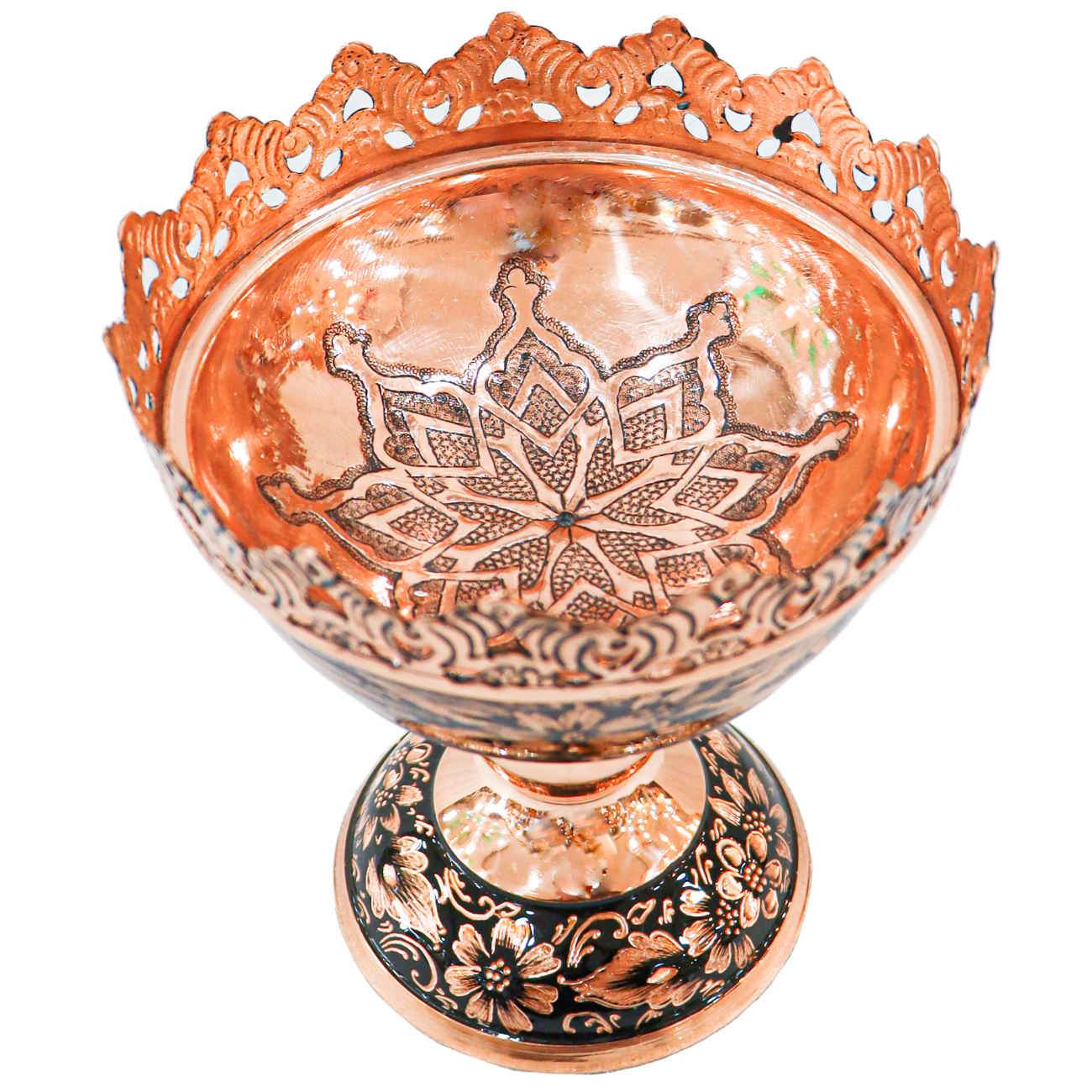 Persian Copper Decorative Bowl – Perfect for Parties, Dining, and Gifting