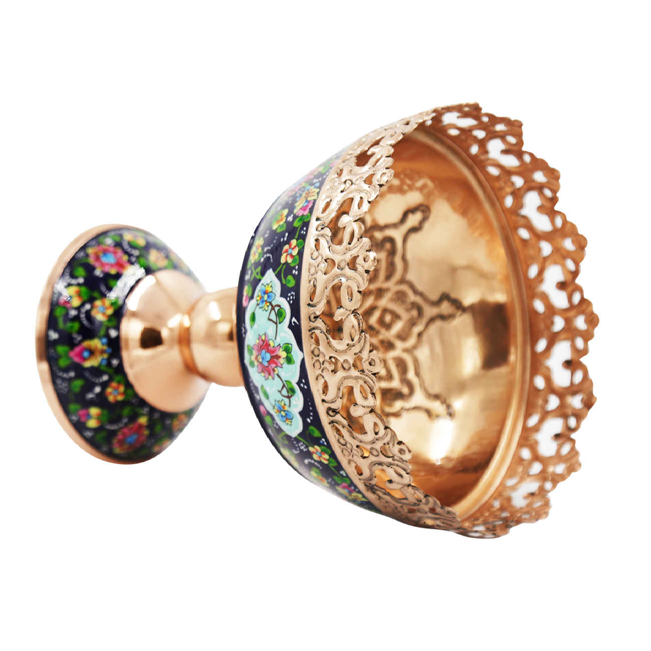 Persian Copper Decorative Bowl – Perfect for Parties and Gifting whit Floral Design
