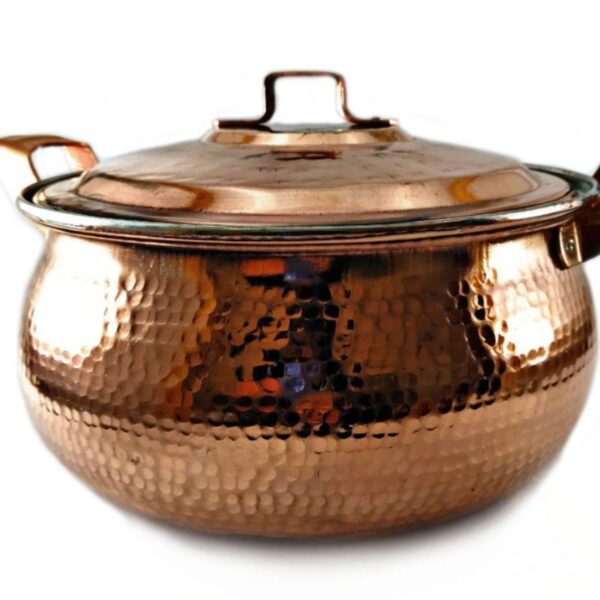 Persian Copper Stock Pot - Hammered & Handcrafted Model Ettie