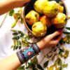 Persian Embroidered Bracelet - Handcraft Chic & Luxe with Flower Design