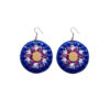 Persian Embroidered Earring Boho Style with Snowflake Design Suitable for Celebration