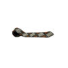 Persian Embroidered Men's Necktie with Handcrafted Detail & Geometric Design