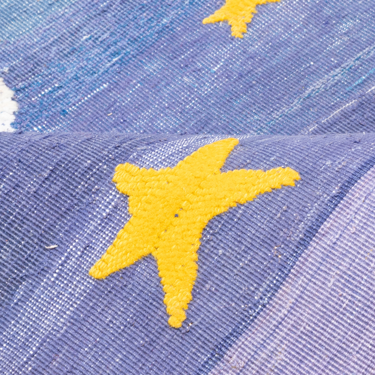 Persian Gabbeh Rug with Wool Genuine Handwoven in Fars Night Sky