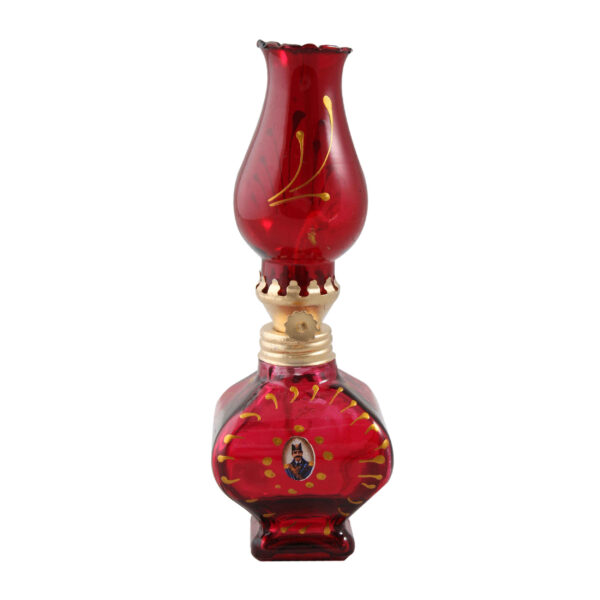 Persian Glass Kerosene Oil Lamp with Shah Abbasi Design Suitable for Home Decor