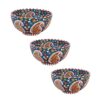 Persian Handicraft Artistic Pottery Decorative Bowl - Perfect for Gifting (Set of 3)