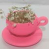 Persian Handcraft Pottery Teacup & Saucer for a Cozy Tea-Drinking Experience