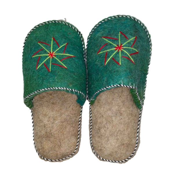Persian Handcrafted Soft Wool Slipper - Unisex for Indoor Comfort and Everyday