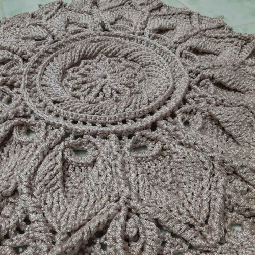 Persian Handmade Macrame Floor Rug – Perfect Piece for Minimalist and Bohemian Interiors