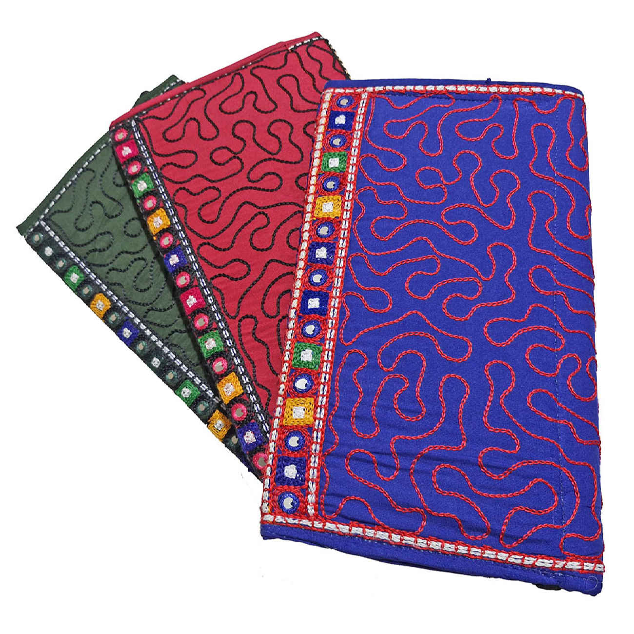 Persian Handmade Women’s Clutch Bag – Suzani Embroidery in Pink