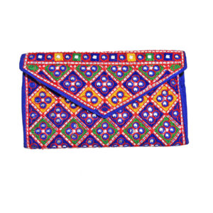Persian Handmade Women’s Clutch Bag – Suzani Embroidery in Pink